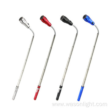 Telescopic Extandable Magnetic Pickup Tool Led Flashlight